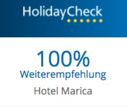 Holidaycheck Weiterempfehlung Hotel Marica